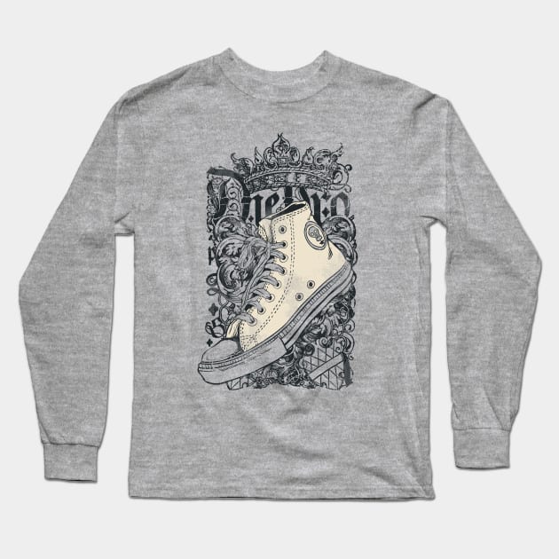 shoe Long Sleeve T-Shirt by ZionFashion